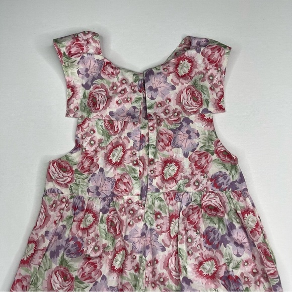 Laura Ashley Mother Child Vintage Romper Jumper Floral Cottagecore Cotton Boho - Picture 7 of 12